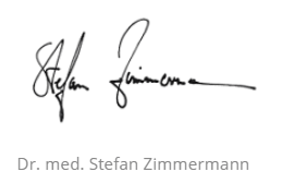 Unterschrift Dr. Stefan Zimmermann, Ästhetik in Dresden
